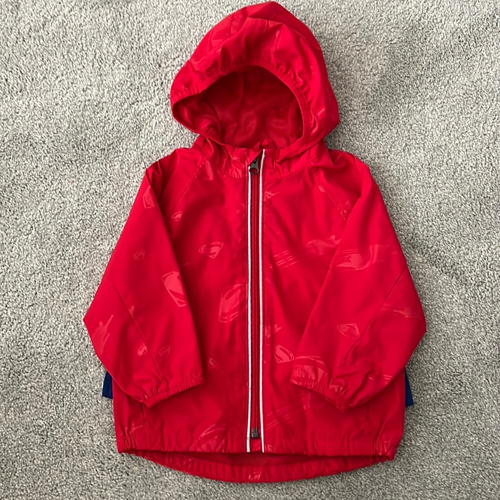 Baby Gap x DC Superman Rain Jacket Size 18-24 Months